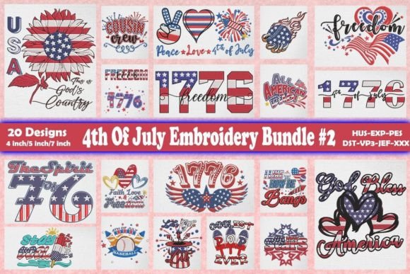 Review: 4th of July Embroidery Bundle 2 for Makers