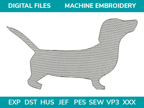 Reviewing Dog Dachshund Sketch Fill for Apparel
