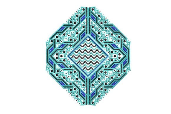 Reviewing Geometric Motif for Modern Embroidery
