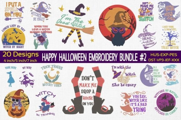 Reviewing Happy Halloween Embroidery Bundle 2 for Etsy Shops
