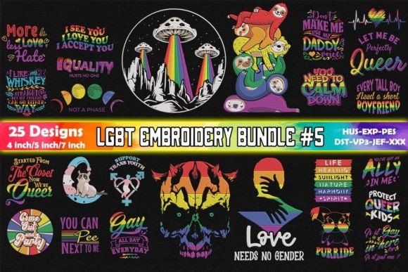Reviewing LGBTQ Embroidery Bundle 5 for Business