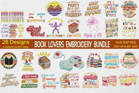Reviewing the Book Lovers Embroidery Bundle for Etsy