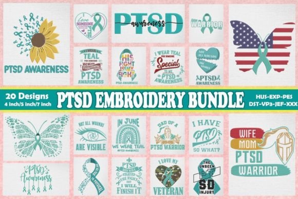 Reviewing the PTSD Awareness Embroidery Bundle