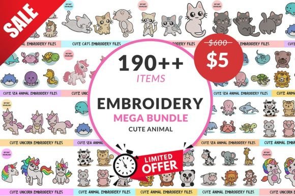 Reviewing the Set Mega Bundle Cute Animal Embroidery