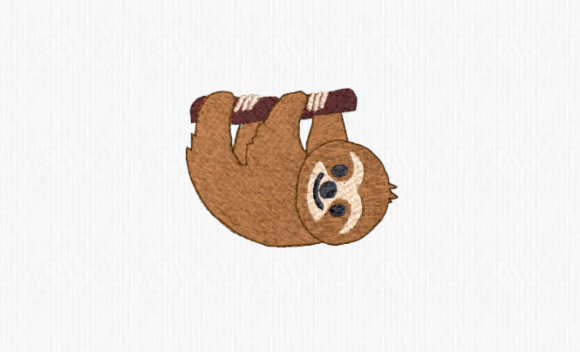 Sloth Embroidery: A Cheerful Holiday Design Review